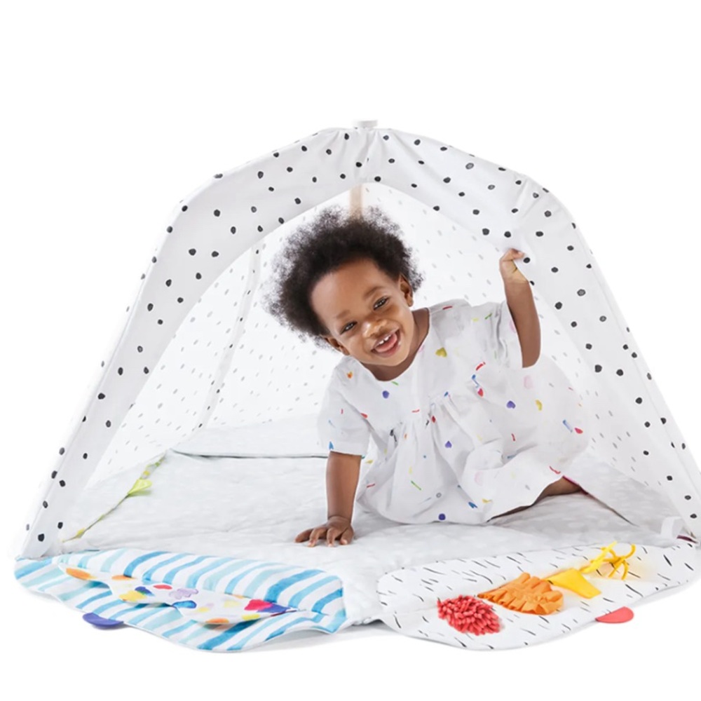 Lovevery play gym with tent and additional accessories